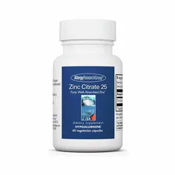 Zinc Citrate 25 - 60 Capsules | Allergy Research Group